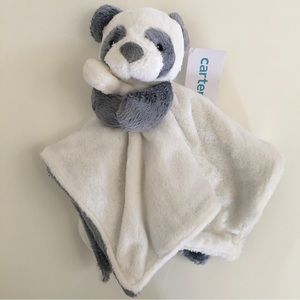 NEW Carters Lovey Nunu Soft Plush Panda Bear Lovey “Blankie”